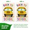 G128 Back to School Bus Garden Flag 12x18 In Double Sided Back to School Yard Garden Lawn Decoration